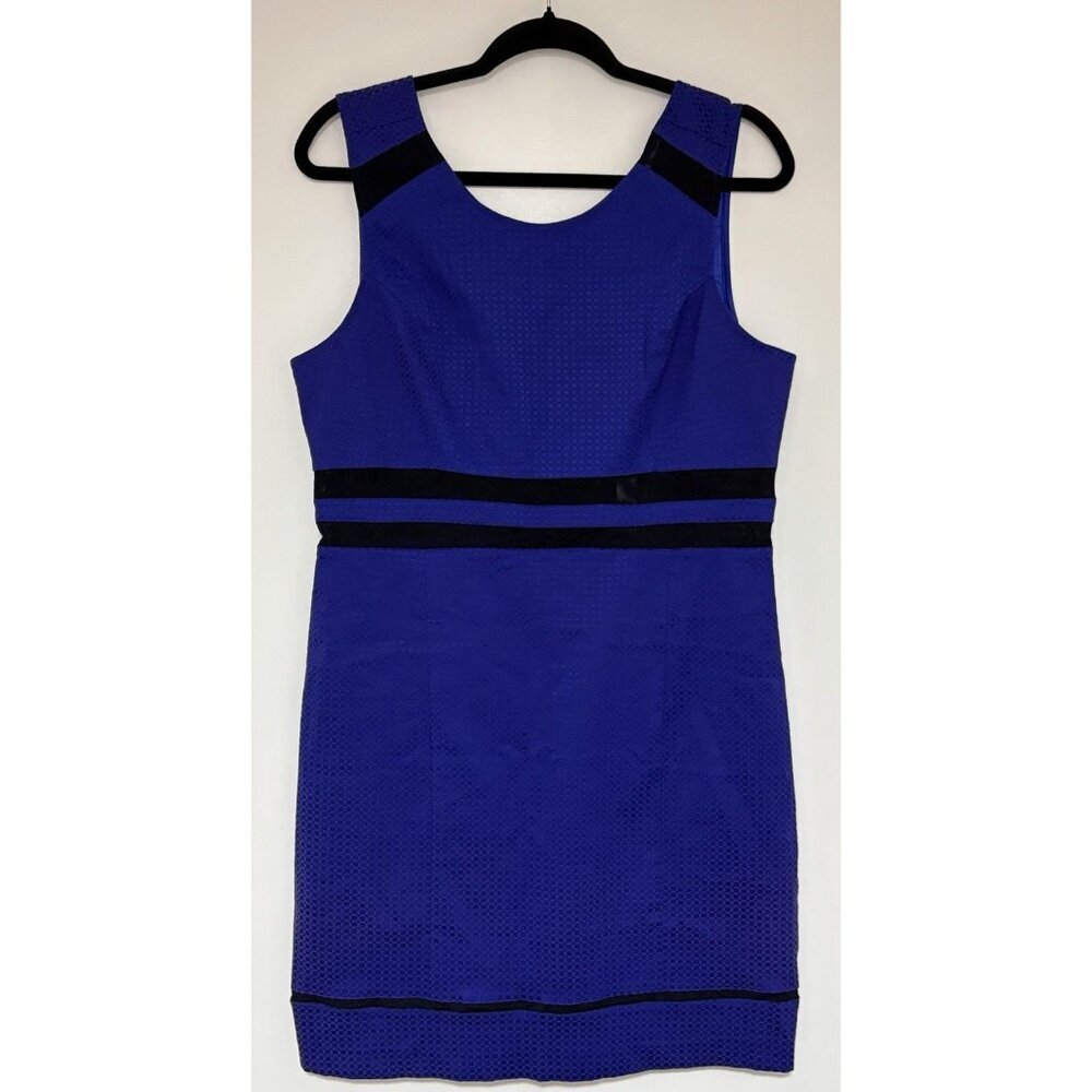 Walter by Walter Baker Women’s Blue And Black Sleeveless Sheath Dress NWT Size L